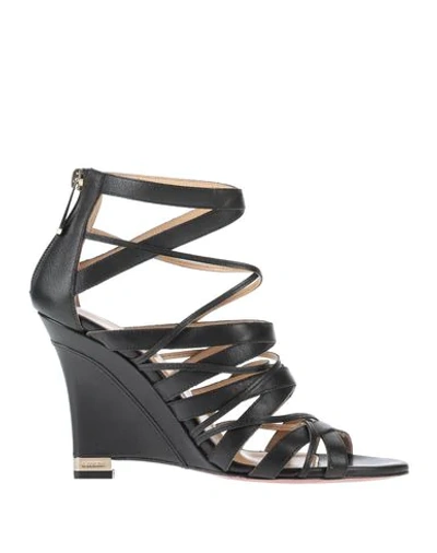 A.testoni Sandals In Black