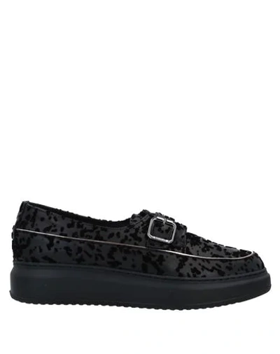 A.testoni Loafers In Black