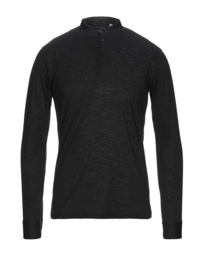 Grey Daniele Alessandrini T-shirts In Black