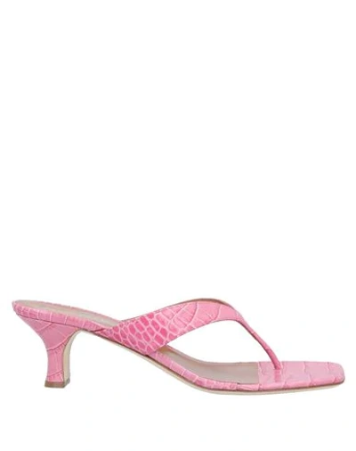 Paris Texas Toe Strap Sandals In Pink