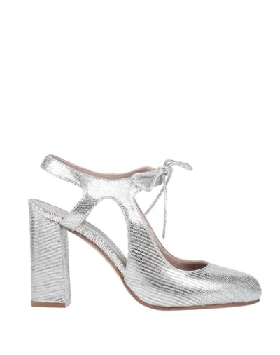 Cheville Pumps In Silver