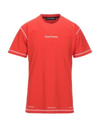United Standard T-shirts In Red