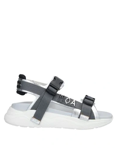 Moa Master Of Arts Sandals In Silver