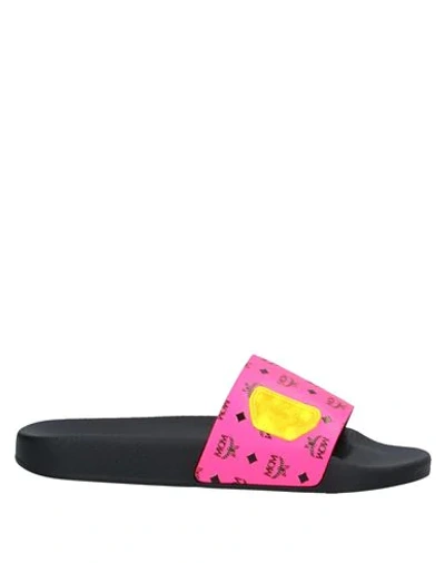 Mcm Sandals In Pink