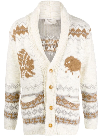 Altea Chunky Button-up Cardigan In White