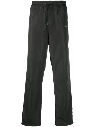 Daily Paper Contrast Trim Track Trousers In Black
