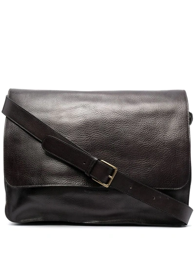 Officine Creative Large Leather Shoulder Bag In Black