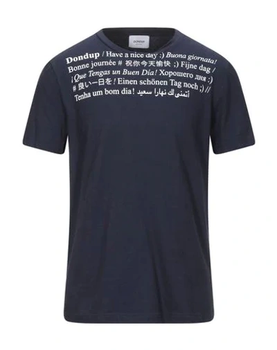 Dondup T-shirts In Dark Blue