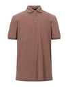 Gran Sasso Polo Shirts In Brown