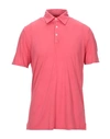 Fedeli Polo Shirts In Coral