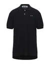 Comme Des Garçons Play Polo Shirt In Black