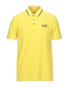 Ea7 Polo Shirts In Yellow