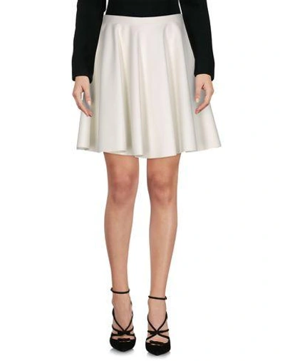 Giamba Knee Length Skirt In White