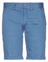 Sun 68 Man Shorts & Bermuda Shorts Pastel Blue Size 31 Cotton, Elastane