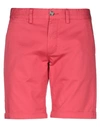 Sun 68 Man Shorts & Bermuda Shorts Coral Size 32 Cotton, Elastane In Red