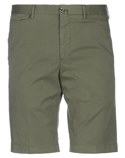 Pt Torino Shorts & Bermuda Shorts In Military Green
