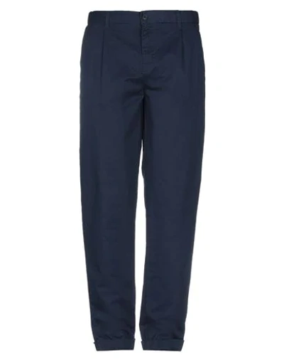 Les Deux Como Light Pinstriped Suit Pants In Dark Blue