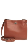 Metier The Stowaway Leather Crossbody Bag In Sienna