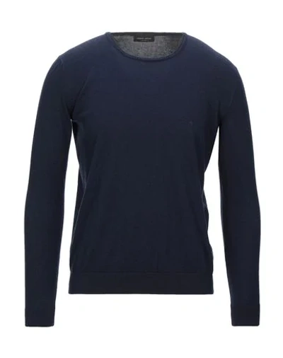 Roberto Collina Sweaters In Dark Blue