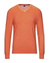 Fedeli Sweaters In Orange