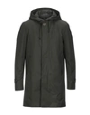 Alessandro Dell'acqua Overcoats In Military Green