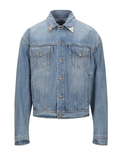 Versace Jeans Couture Denim Outerwear In Blue