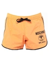 Moschino Swim Trunks In Orange