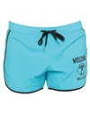 Moschino Swim Trunks In Azure