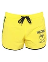 Moschino Swim Trunks In Yellow
