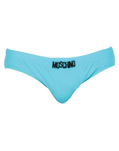 Moschino Bikini Bottoms In Azure