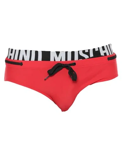 Moschino Bikini Bottoms In Red