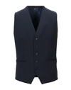 Grey Daniele Alessandrini Vests In Blue