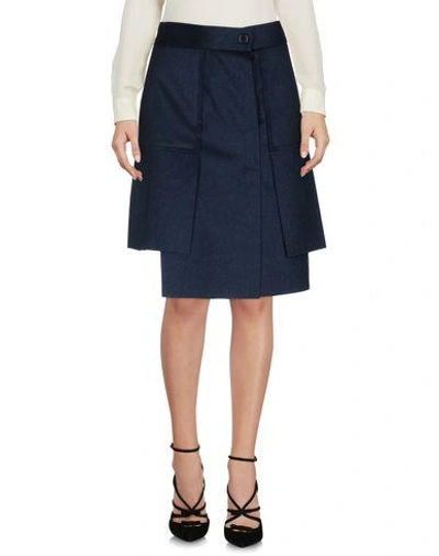 Vivienne Westwood Knee Length Skirt In Dark Blue