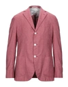 Barba Napoli Suit Jackets In Red