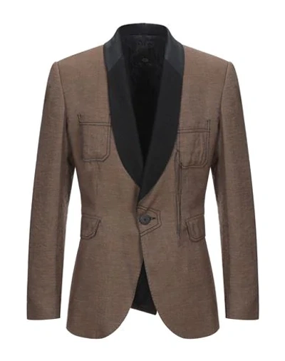 Tom Rebl Suit Jackets In Brown
