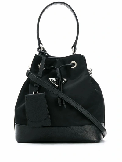 Prada Leather Handbag In Nero