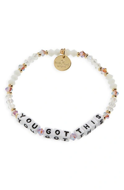Little Words Project You Got This Stretch Bracelet In Multi/ White