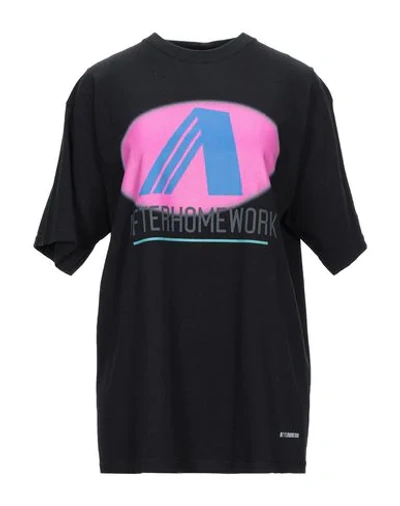 Afterhomework T-shirts In Black