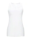 Isabel Benenato Tank Tops In White