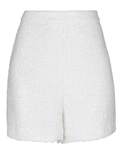 Semicouture Woman Shorts & Bermuda Shorts White Size 10 Polyester