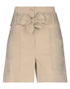P.a.r.o.s.h P. A.r. O.s. H. Woman Shorts & Bermuda Shorts Beige Size S Cotton