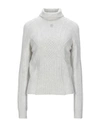 High By Claire Campbell Turtlenecks In Light Grey