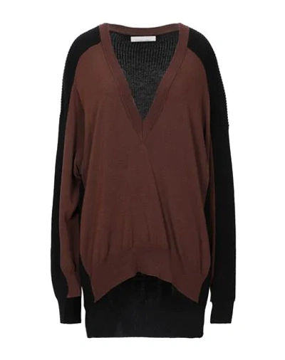 Liviana Conti Sweaters In Brown