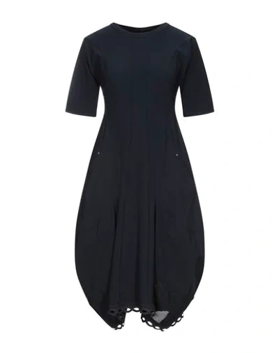 High By Claire Campbell Knee-length Dress In Dark Blue