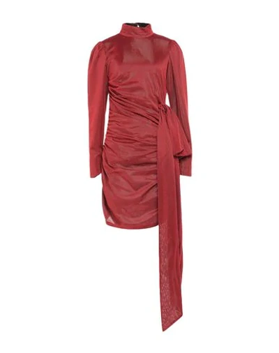 Amuse Short Dresses In Red