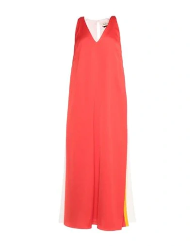 Mulberry Midi Dresses In Red