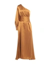 Brian Dales Long Dresses In Rust