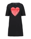 Love Moschino Short Dresses In Black