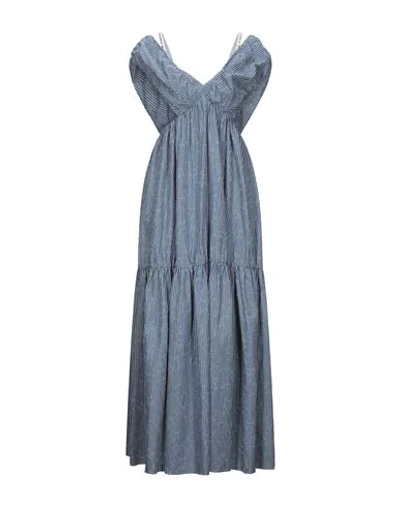 Frankie Morello Long Dresses In Blue