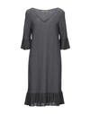 D Exterior Knee-length Dresses In Lead